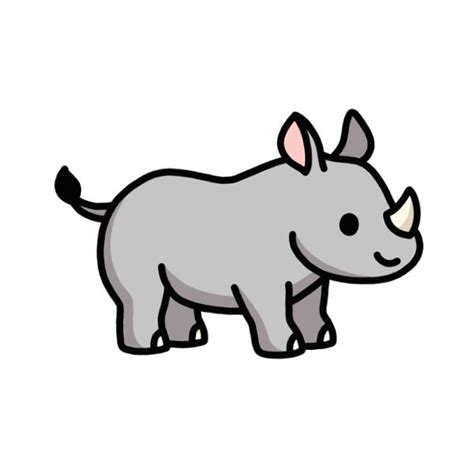 Rhino Sticker by littlemandyart | Cute little drawings, Cute kawaii animals, Cute stickers