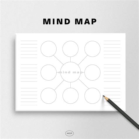 Mind Map Template, Editable Brainstorming Idea Board PDF, Creative Writing Paper for Students ...