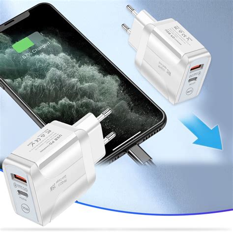 25W PD Fast Charging Mobile Phone Charger 5A Fast Charging Head Analog Phone Adapter Md818am/a ...