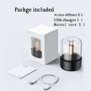 OverJoyz,Candlelight Flame Air Diffuser, Portable Essential Oil Diffuser Noiseless