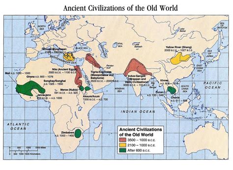 Map Of Ancient World Civilizations