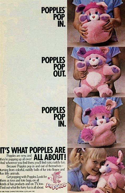 Popples (1986) : r/vintageads