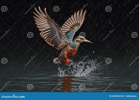 A Kingfisher Diving Underwater Generative AI Royalty-Free Stock Photography | CartoonDealer.com ...