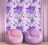 Nature Wallpaper Lilac Stream - TenStickers