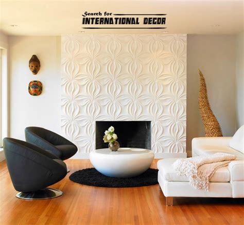 Decorative wall panels in the interior, latest trends