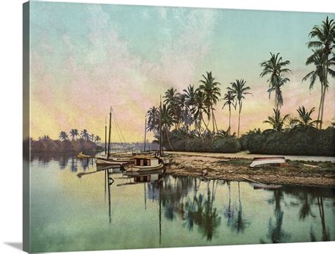 Vintage photograph of Miami River, Florida | Great Big Canvas