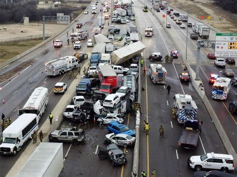 giant wreck this morning in Fort Worth TX, 75+ car pile up : r/carcrash