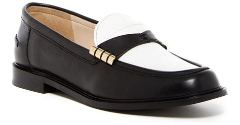 Cole Haan Mazie Two-tone Loafer in Black | Lyst