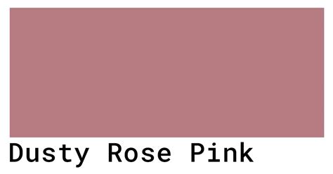 Dusty Rose Pink Color Codes - The Hex, RGB and CMYK Values That You Need