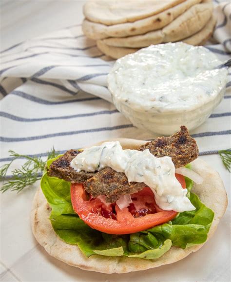 Lamb and Beef Gyro with Authentic Tzatziki Recipe - The Wanderlust Kitchen