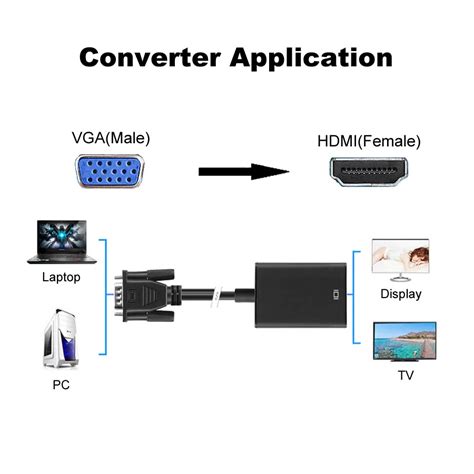 VGA to HDMI Adapter with audio – Rs.220 – LT Online Store