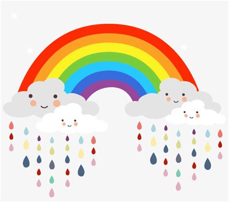Rainbow Rain Cartoon