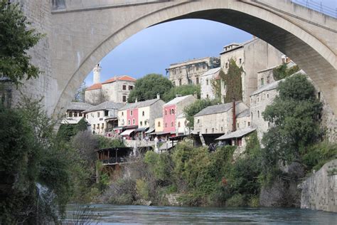 herzegovina, tree, building, no people, arch, plant, travel, arch bridge, heritage, river ...