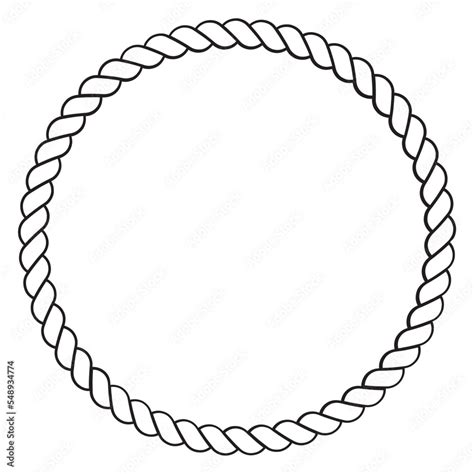 Rope vector, Rope Border, Rope style design Stock Vector | Adobe Stock