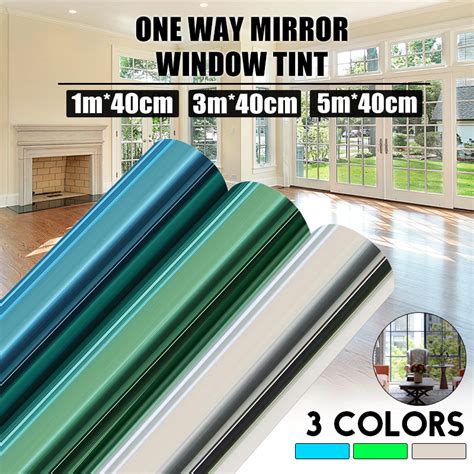 New 40cm x 1M/ 3M/ 5M One Way Mirror Window Tint Window Film Privacy ...