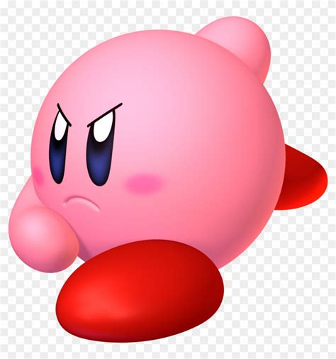 File Size - Angry Kirby, HD Png Download - 1403x1433(#1702873) - PngFind