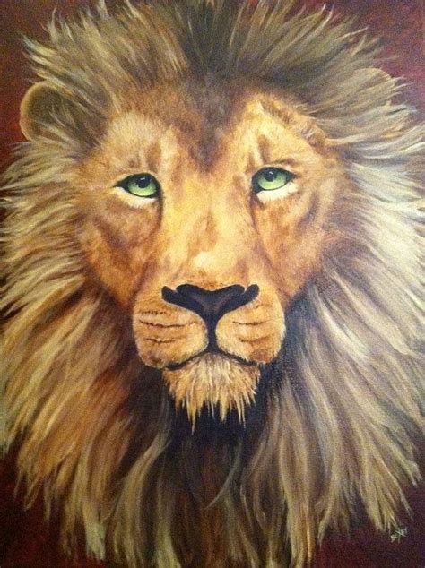 Lion Oil Painting by BeckyReedArting on Etsy | Oil painting, Painting ...