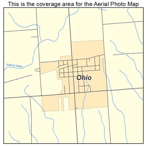 Aerial Photography Map of Ohio, IL Illinois