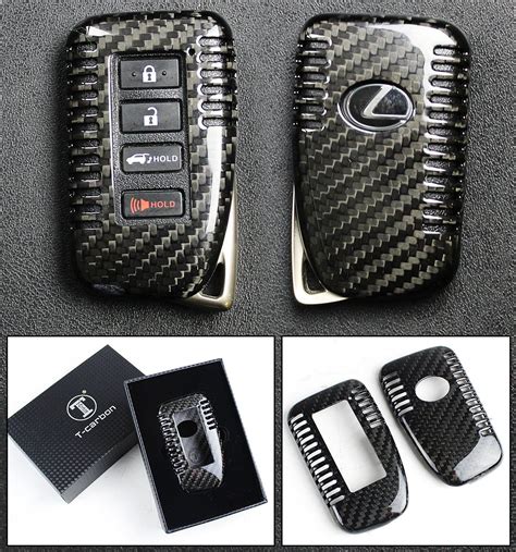 LUXURY CARBON FIBER PROTECTIVE HARD KEY CASE COVER FOR LEXUS KEYLESS ENTRY SMART FOB- 2013 & UP ...