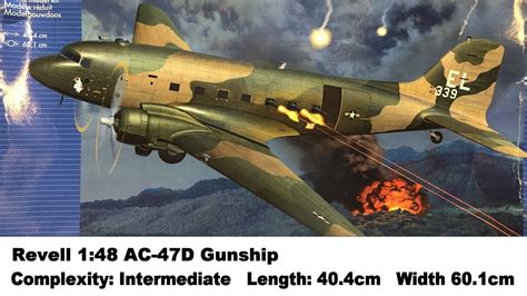 Military Painted SA AC47 Gunship Interior for Revell eduard 49736 1/48 Aircraft Toys