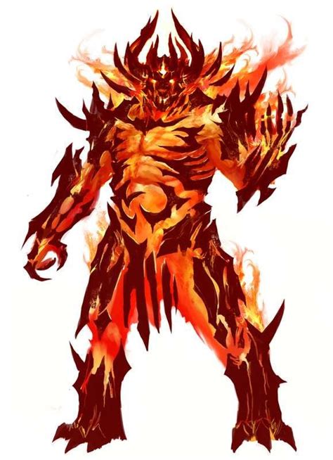 Fire Elemental Fantasy Demon, Demon Art, Fantasy Monster, Fantasy ...