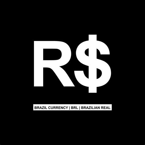 Brazil Currency, BRL Sign, Brazilian Real Icon Symbol. Vector ...