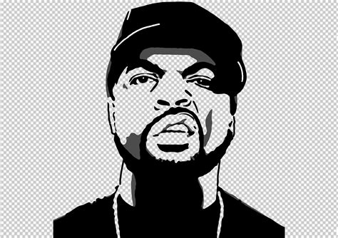 Ice Cube SVG PNG NWA Ice Cube Rapper Clipart Americas Most Wanted ...