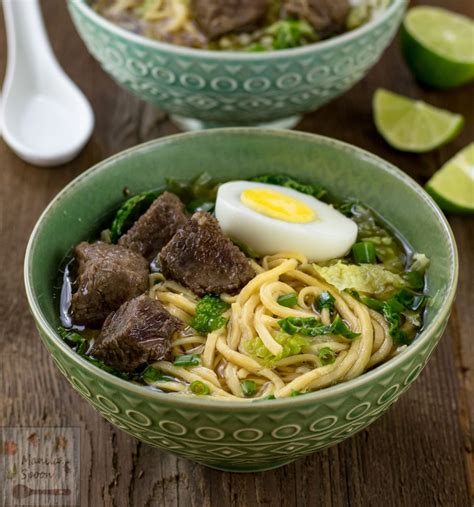 Beef Pares Mami (Filipino Noodle Soup) - Manila Spoon