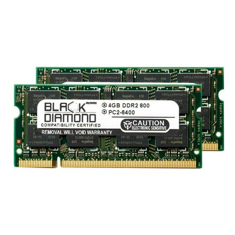 8GB 2X4GB Memory RAM for Dell Precision Laptop M4300 200pin 800MHz PC2 ...