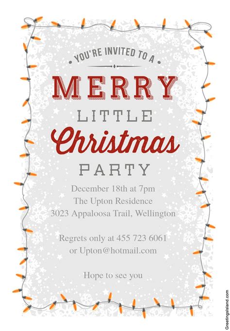 15 Free Christmas Party Invitations That You Can Print