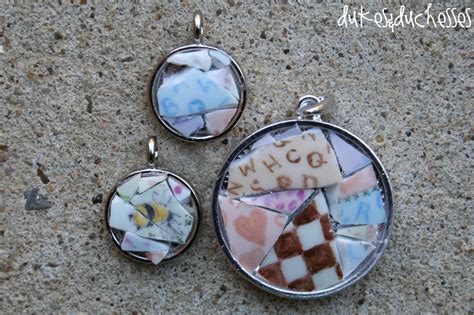 DIY Broken China Jewelry - Dukes and Duchesses