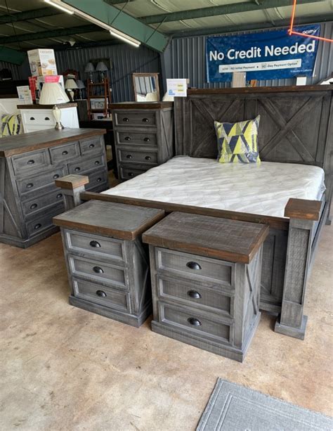 Rustic Farmhouse Style Bedroom Sets | Solid Wood | Hand Made | In Stock - Furnishings4Less