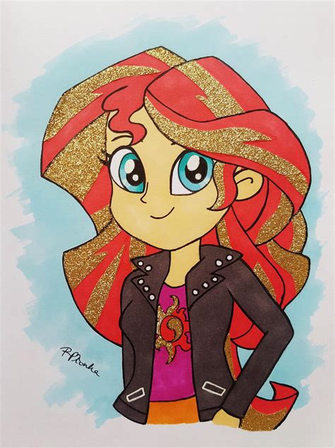 Sunset Shimmer- glitter hair by Crystal4Heart on DeviantArt