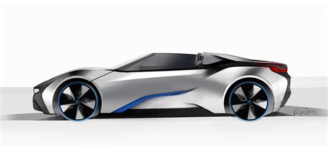 BMW i8 Concept Spyder - Design Sketch - Car Body Design