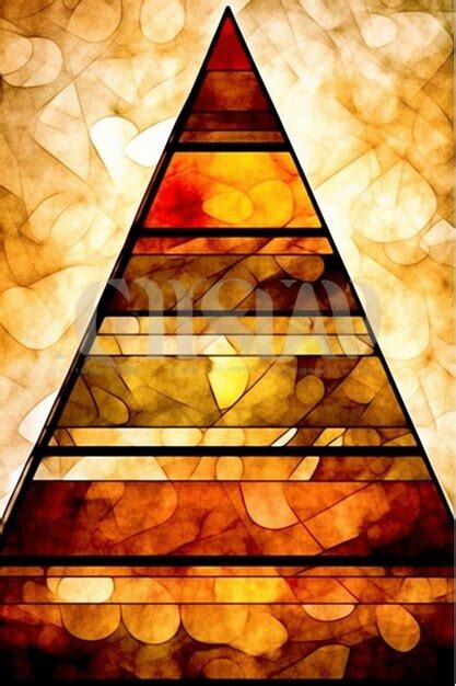 Premium AI Image | A pyramid with the word pyramid on it