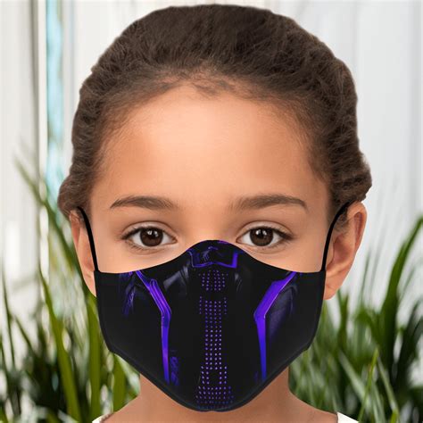 Black Panther Superhero Face Mask With Filter Unisex Face | Etsy