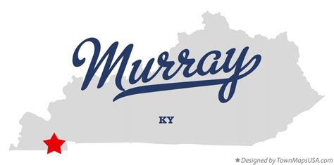 Map of Murray, KY, Kentucky