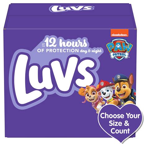 Luvs Paw Patrol Edition Diapers (Choose Your Size & Count) - Walmart.com