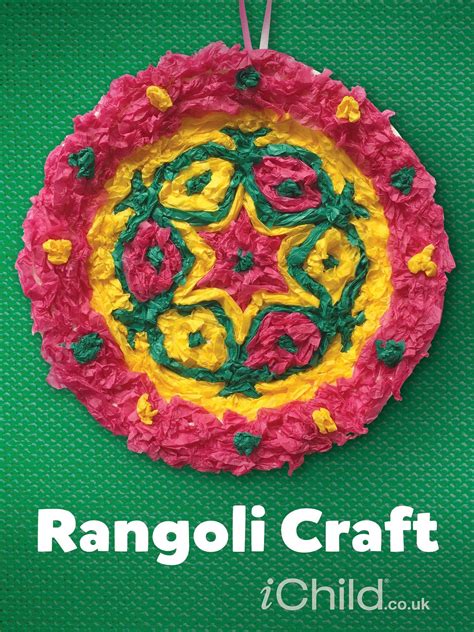 Diwali Rangoli Paper Plate Craft for Kids