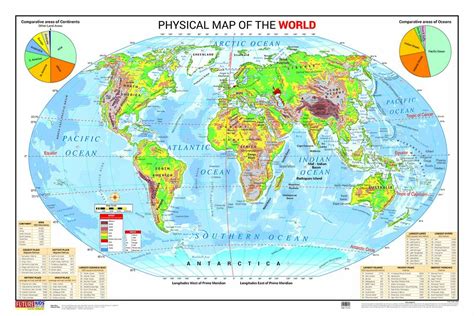 Physical Map Of Earth