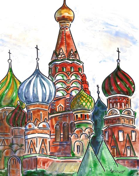 Magnificent Moscow: Sketches and Paintings of Russia’s Colourful ...