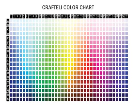 RGB Color Chart For Sublimation