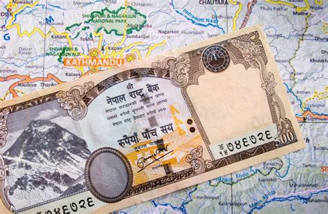 Nepali Currency Note on Map Stock Photo - Image of rupee, paper: 74565938