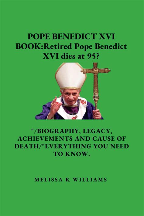 Buy POPE BENEDICT XVI BOOK:Retired Pope Benedict XVI dies at 95 ...