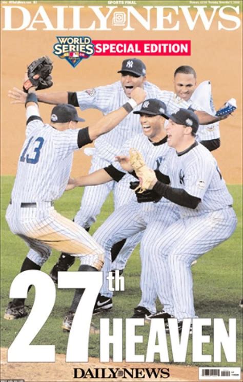 27 Yankees World Series titles, 27 Daily News covers | Yankees world ...