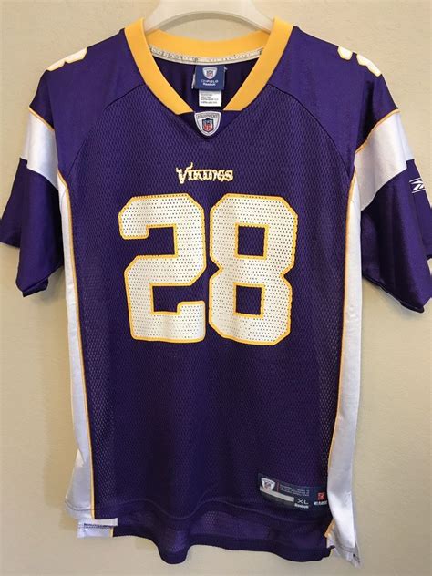 Adrian Peterson Youth XL 18-20 Jersey Minnesota Vikings #28 NFL Reebok ...