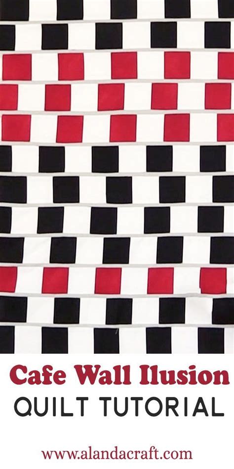 Cafe Wall Illusion Quilt Tutorial | Quilt tutorials, Modern quilt ...