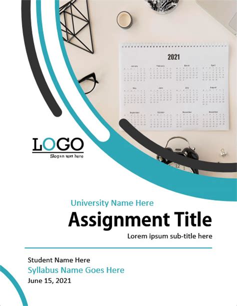 Assignment Cover Page Templates For Ms Word Word Excel Templates ...