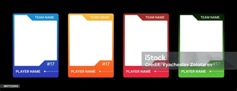 Game Sports Card Template Stock Illustration - Download Image Now ...