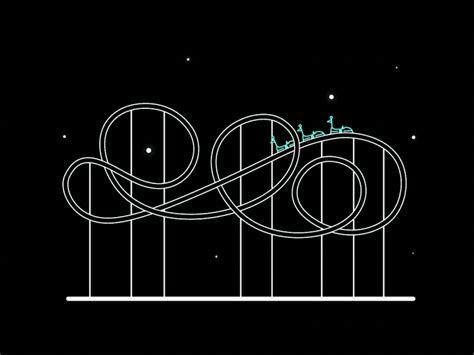 Amusement Part 3 - Roller Coaster by Brad Eustathios on Dribbble